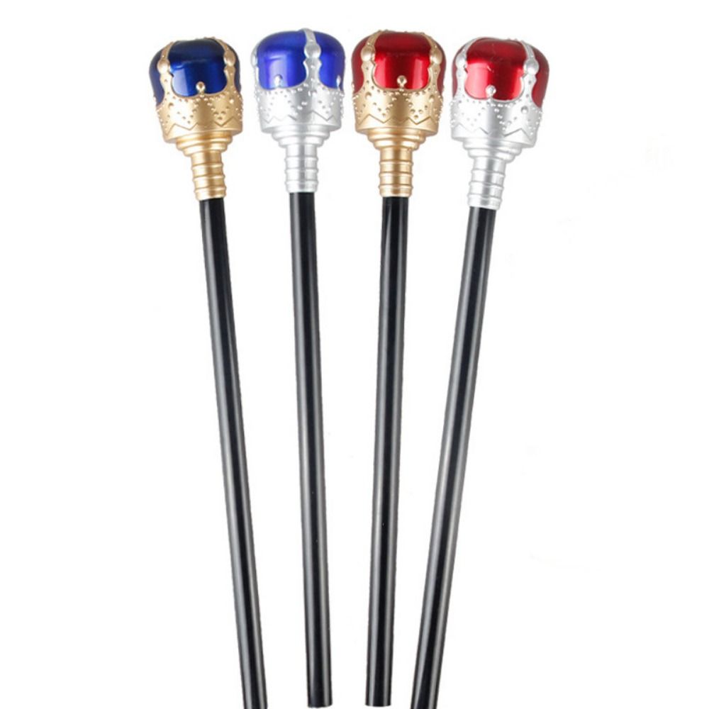 Performance King Queen Scepter Red/Blue Hand Wand High-quality Princess Prince Cane Boy