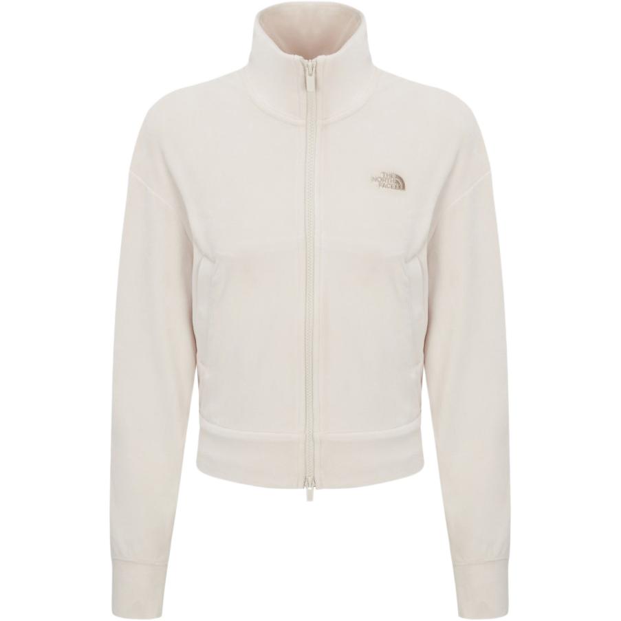 The North Face Logo Stand Collar Short Sleeve Fleece Jacket Women jackets NJ5JR56B