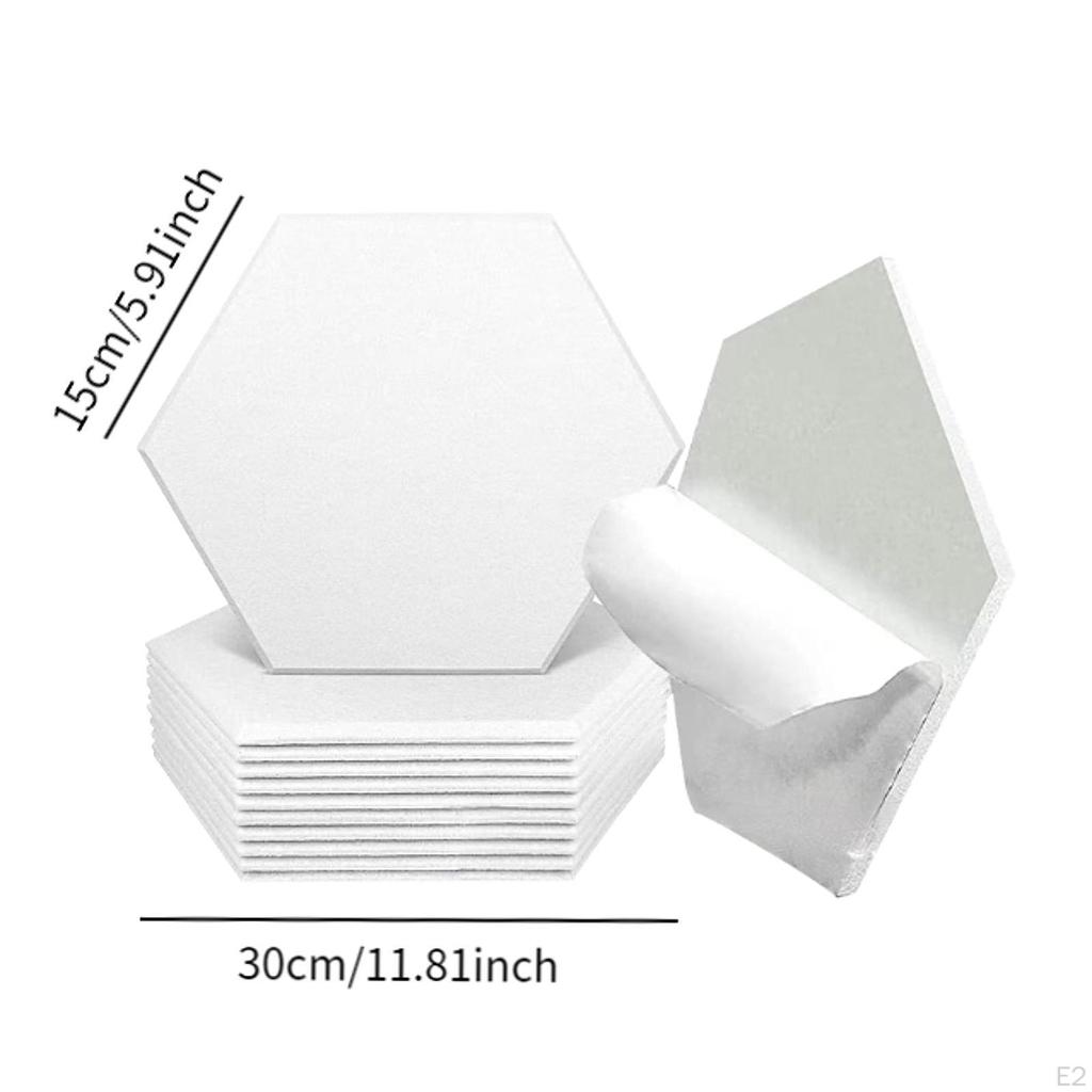 12 шт. акустических панелей, звукопоглощающие плитки, самоклеящиеся стены для