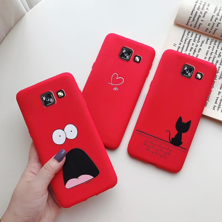 case For Samsung Galaxy A7 2017 Case Cute Painted silicon soft tpu phone back Cover Bumper For Samsung A7 2017 A720 A720f Cases