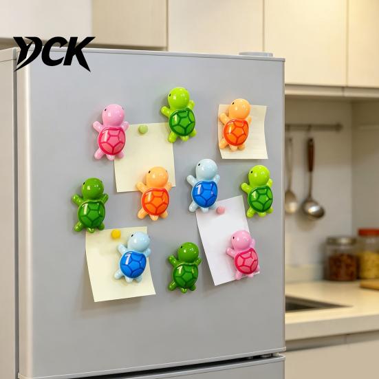 Room Aesthetic Accessories 5Pcs Mini Resin Turtle Refrigerator Magnet, Colorful Tortoise Fridge Decor Home Office Kitchen Locker Decorative