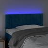 LED Headboard Dark Blue 80x5x78 88 cm Velvet