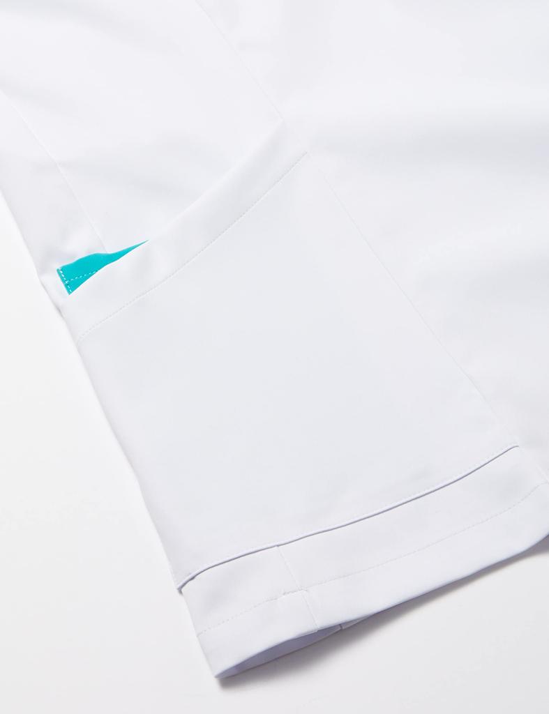 Белый халат медицинский халат на молнии легко надевать и снимать 1 7066SC Белый x M Зеленый Япония L японский размер [Халат на молнии] женский (эквивалент L)