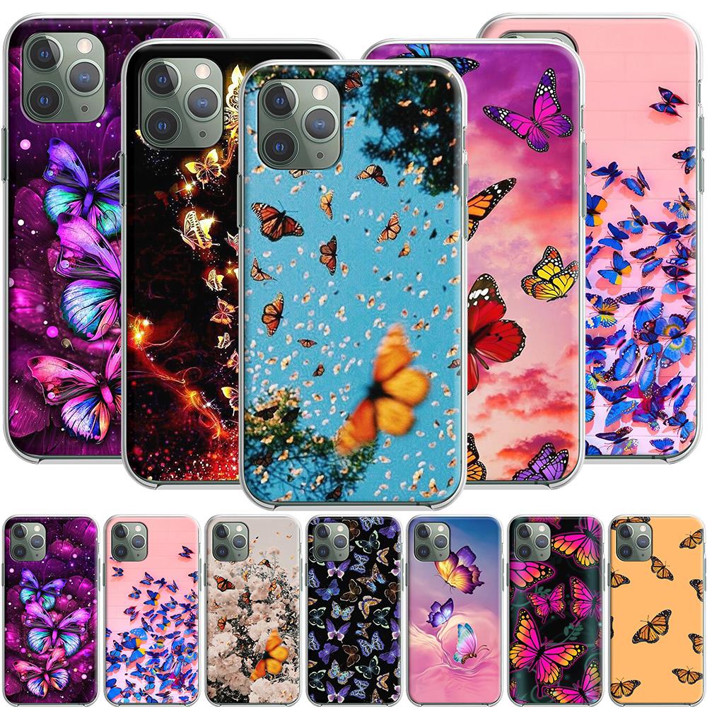 Силиконовый чехол с фантастической эстетикой бабочки для Apple iPhone 12 Mini 11 Pro SE XS X XR Max 8 7 6S 6 Plus 5S