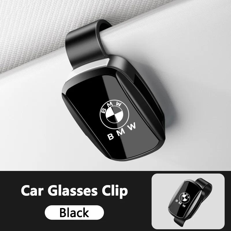 LVLL3 Car Sun Visor Glasses Clip Pressing Switch Eyeglasses Holder For BMW M 1 2 3 4 5 7 Series X1 X3 X4 X5 X6 X7 F10 F30 E46 E60