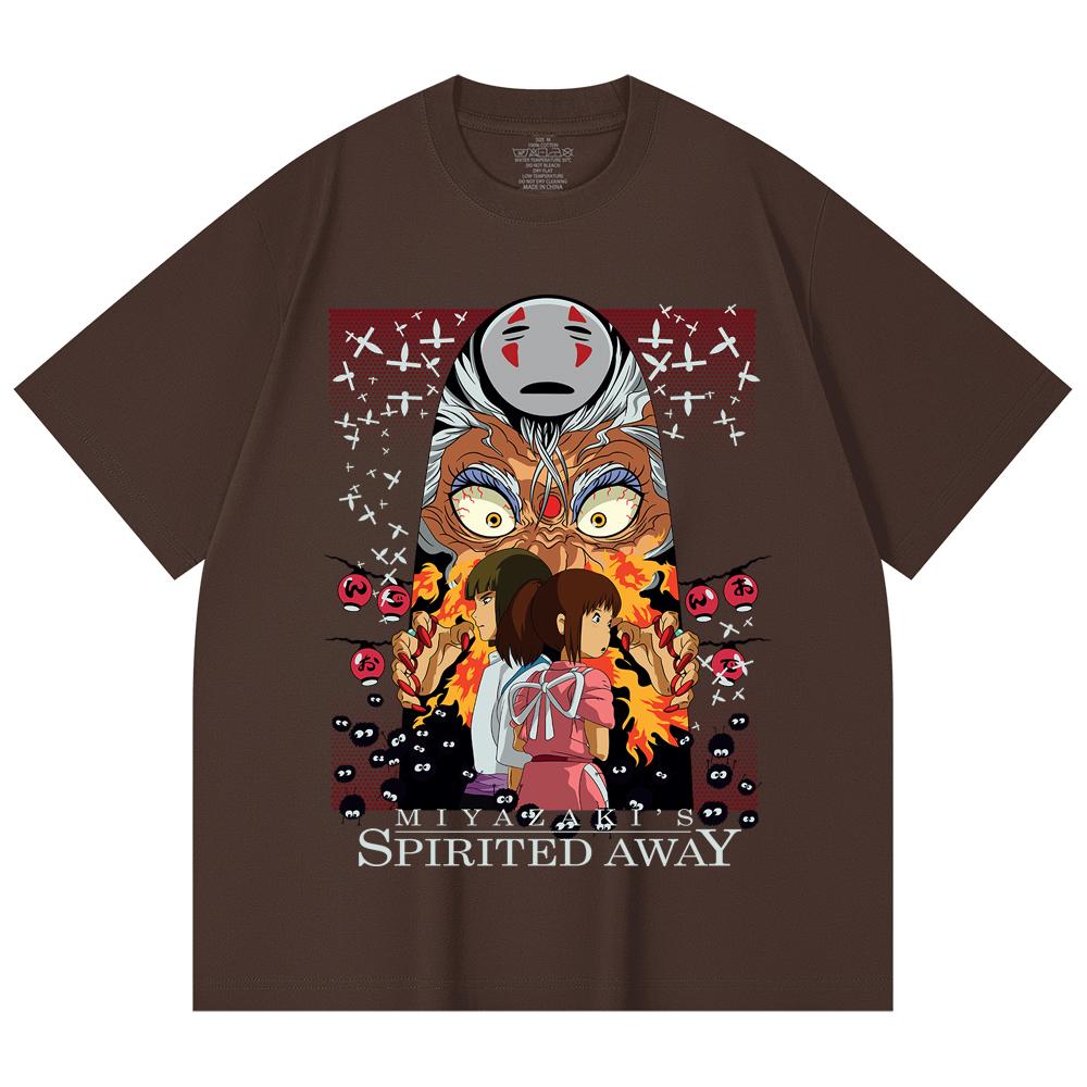 230 Gsm 100% Cotton Ghibli V1 Spirited Away Print Unisex Heavy Cotton T Shirt