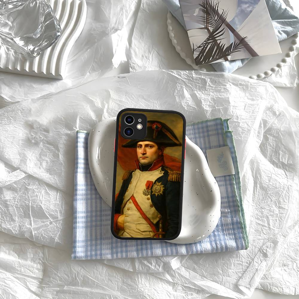 Силиконовый чехол Наполеон Бонапарт для IPhone 16 15 14 13 12 11 Pro Max Plus X XS MAX Ударопрочный Матовый Чехол