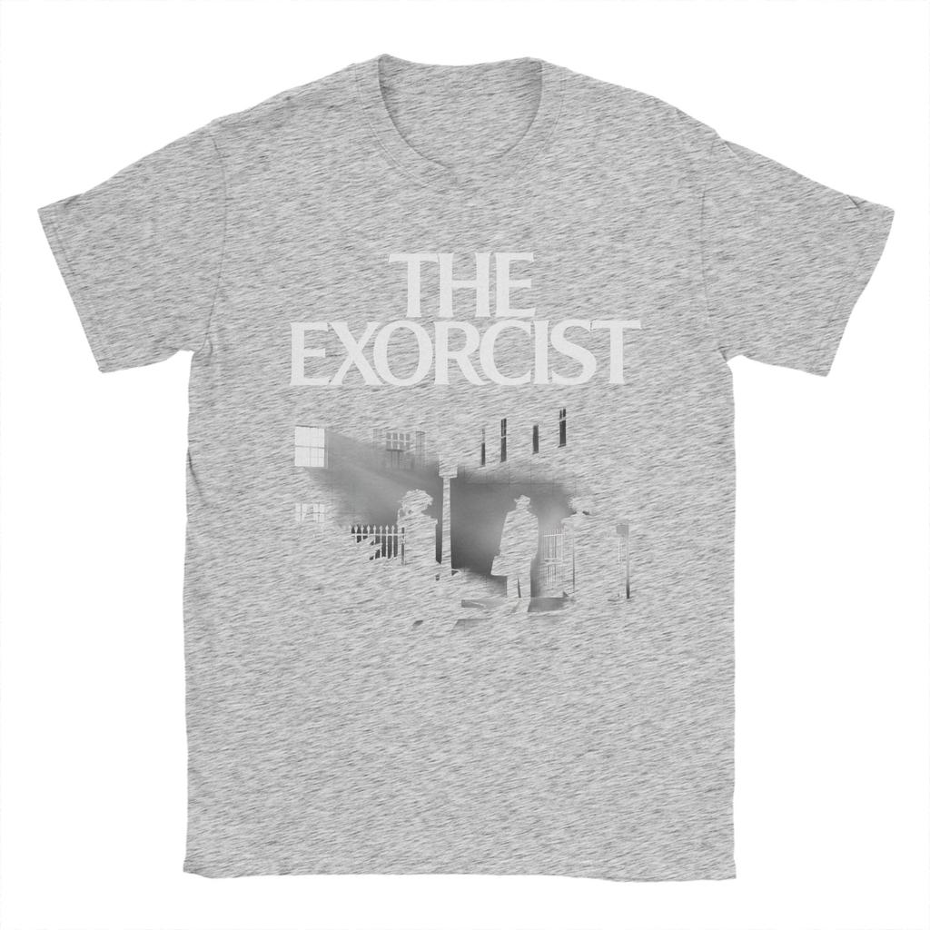 Men The Exorcist Scary Film T Shirt Cotton Tops Funny Short Sleeve Crew Neck Tee Shirt Plus Size TShirt