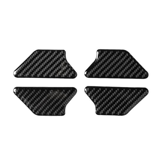 4Pcs Car Carbon Fiber Car Door Inside Handle Stickers for VW