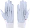 ZETT Batting Gloves Both Hands Prostatus BG318 White x Red