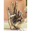 Ok Sign Hand Finger Gesture Showpiece Statue Sculpture for Home Decor Wall Shelf Office Table Desk Decoration