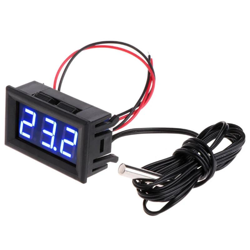 Цифровой светодиодный дисплей температуры DC 5V-12V -50~110°C Для бассейна, аквариума, террариума, аквариумной рыбы, тестера температуры, измерителя, термометра