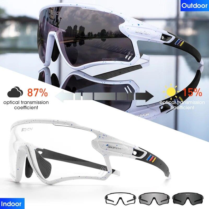 Photochromic Sunglasses for Men Cycling Glasses Women Outdoor Sports Bicycle UV400 Goggles Climbing MTB Road Bike Eyewear