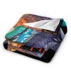 Wings of Fire Dragons Heads Fashion Blankets RainWing SkyWing Fuzzy Throw Fashion Blanket Bedding Portable Soft Warm Bedspreads Multifunctio