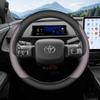 36 см Кожаная накладка на руль автомобиля для Toyota BZ5 BZ3 BZ4 BZ4X 2024 2025 2026 Аксессуары для интерьера