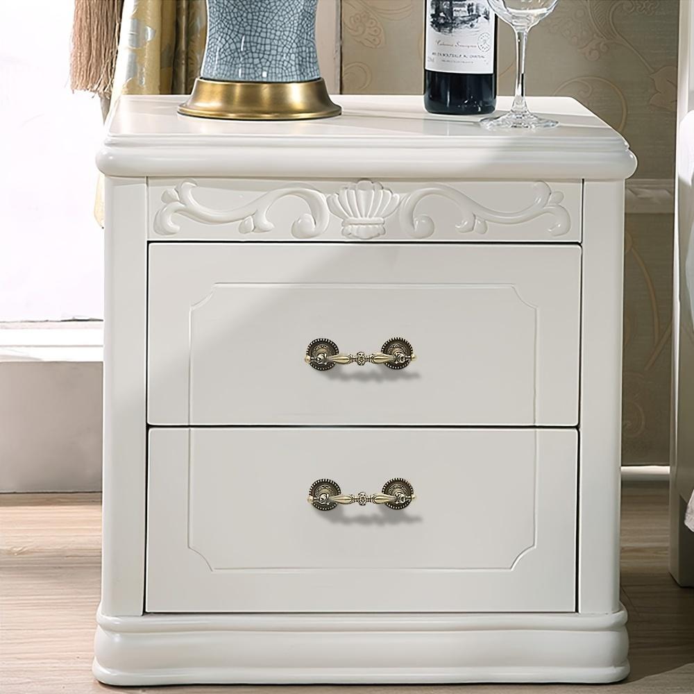 8 шт. ручки для шкафа, старинные латунные ручки для ящиков, винтажные ручки для комода в европейском стиле, ручки для кухонной мебели, ручки для спальни с винтами