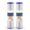 2Pcs Water Filter Cartridge for ECP5-20BB, SPC-45-2005 W5CPHD,CP5-BB, 20 Inch Pleated Water Sediment Filter Whole House 5 Micron