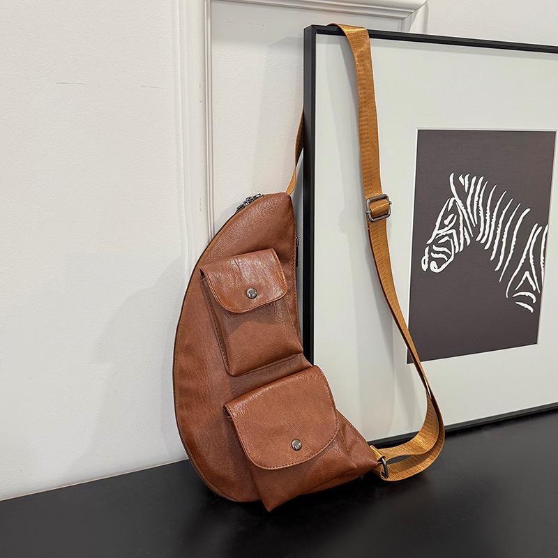 Женская нагрудная сумка модная поясная сумка ретро повседневная универсальная сумка-мессенджер из мягкой кожи сумка для мобильного телефона для ношения на поясе