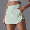 Outdoor Sports Yoga Skirt Badminton Tennis Skirt High Waist Breathable Sweat Skirt Active Athletic Yoga Fitness Skirt Short
