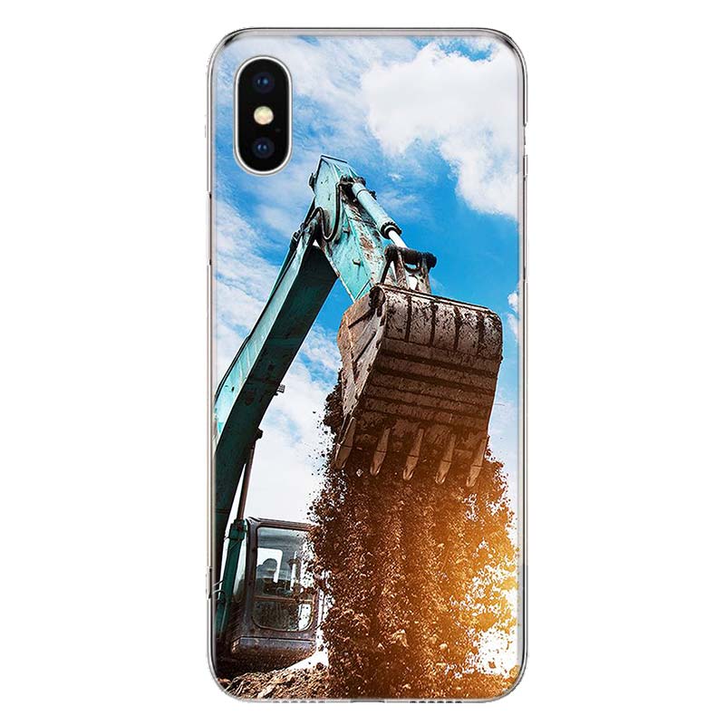 Чехол для телефона «Экскаваторная техника, бульдозер, человек» для Apple iPhone 11 12 13 14 Pro 7 XR X XS Max 6 6S 8 Plus + Mini 5 SE