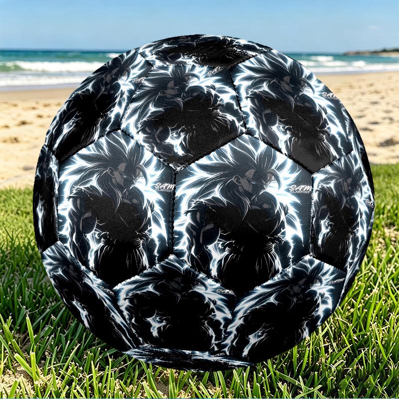 DRAGON BALL Print Size 5 Soccer Ball, PU Wear Resistant Football for Match Training and Daily Practice, Birthday Gift for Soccer Fans