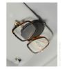Glasses Holders for Car Sun Visor, Sunglasses Eyeglasses Mount Ticket Card Clip,PU Leather Glasses Holder