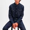 Levi's Мужская джинсовая рубашка Barstow Western, стандартный крой, синяя 85744-0000