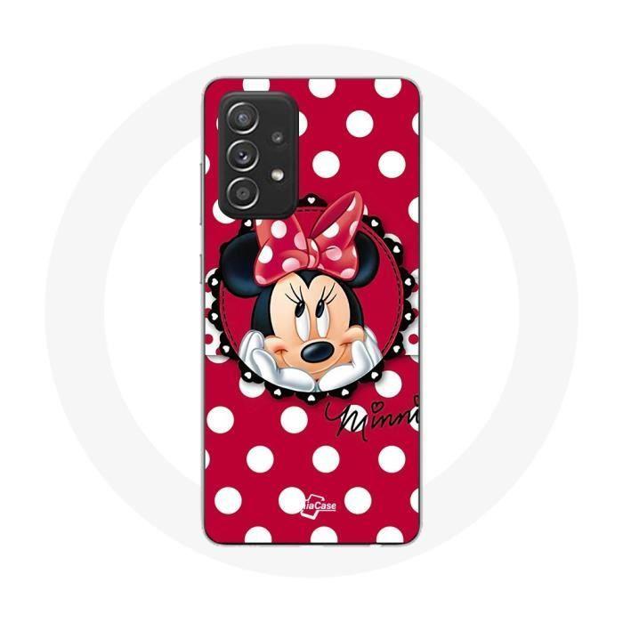 Coque pour Samsung Galaxy A52 Minnie Mouse Dessin animé Rouge