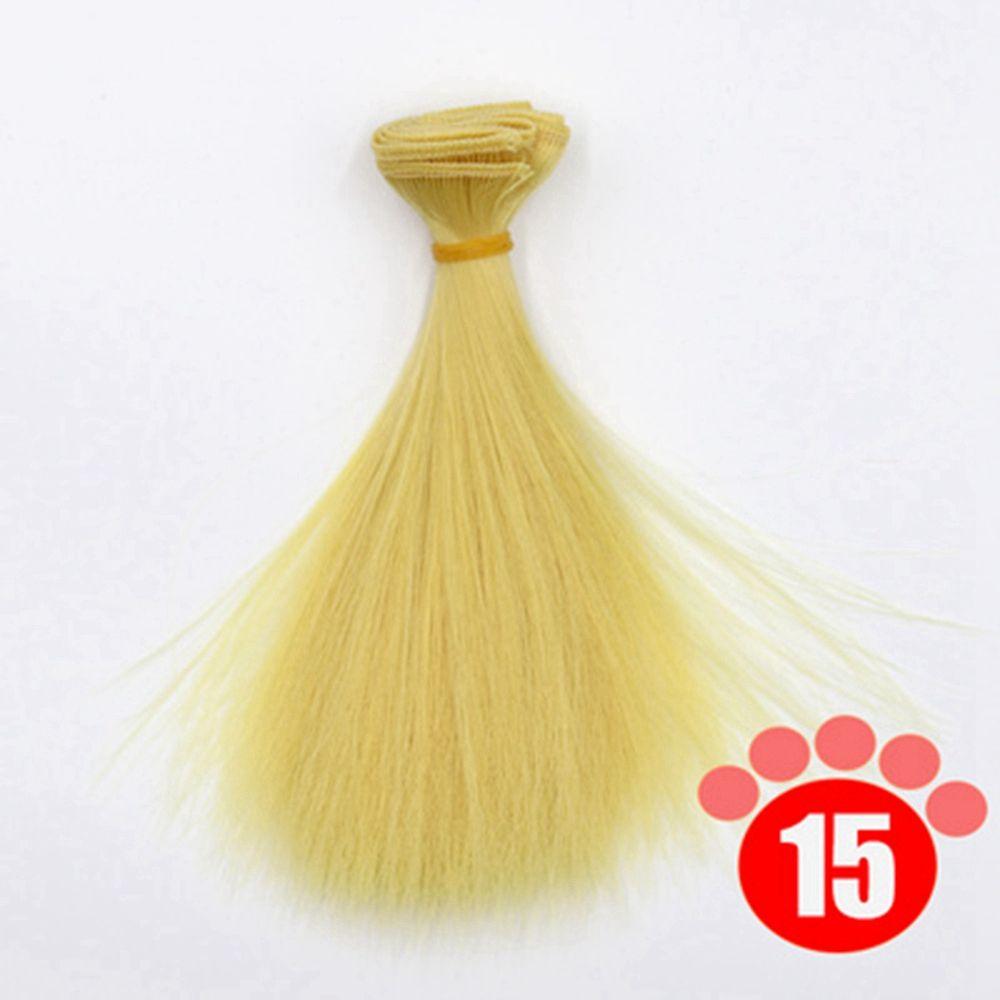 1PC Hot Synthetic Fiber High-temperature Wire DIY Dolls Accessories Doll Wigs Long Straight Wig Hair