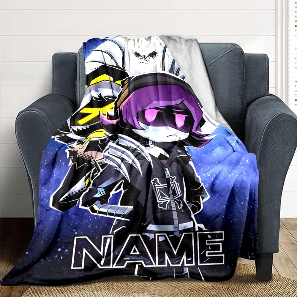 Customiz Name Personality Murder Drones Blanket Soft &Warm Sofa Office Bed Travel Lunch Break Blanket, Gift Suitable All Seasons