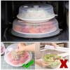 Stackable Disk Cover Kitchen Tools Clear Lid Microwave Food Cover Steam Vent
