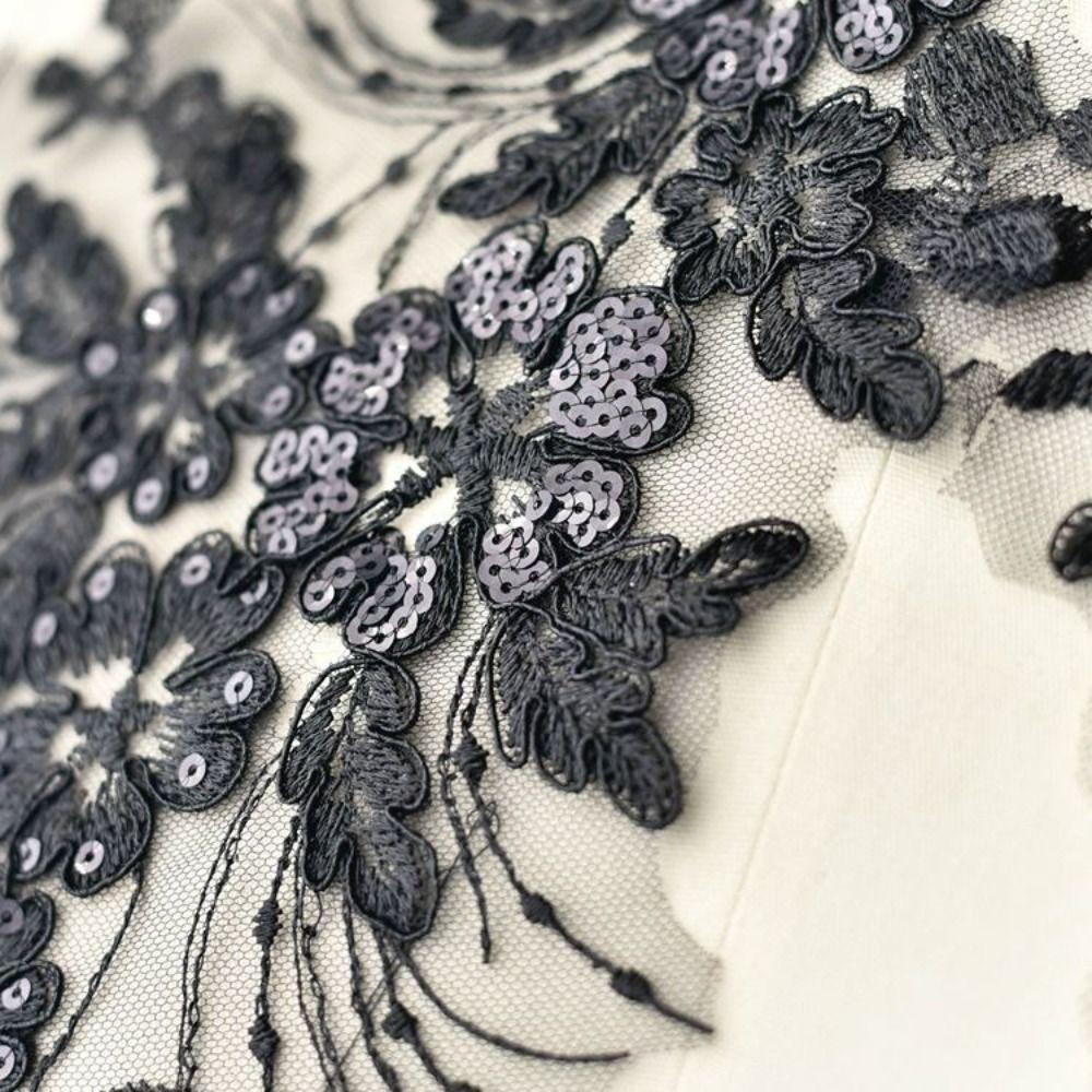 3D Sequined Embroidery Patches DIY Iron on Patches Sequins Patches Classic Fashion Dresses