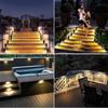 2~8PCS Solar Deck Lights Fence Lights Outdoor Step Lights Waterproof Solar Lamps for Railing Stairs Fence Yard Patio and Pathway