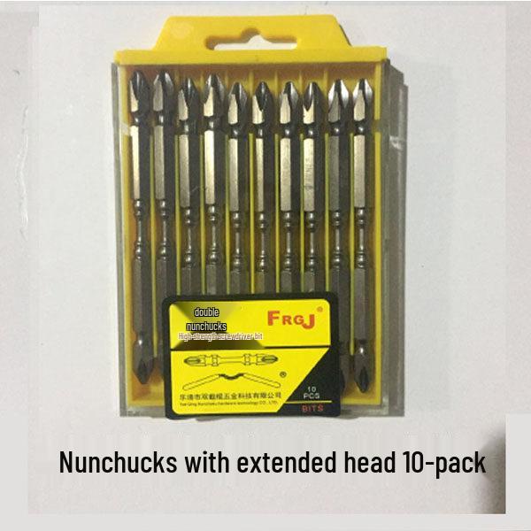 Universal Flexible Shaft Electric Screwdriver with Magnetic Double-Headed Cross Bits