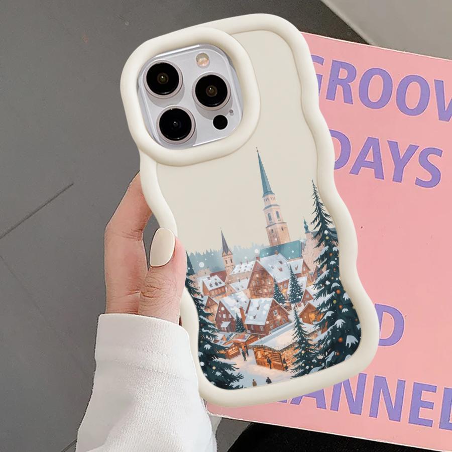 Чехол для iPhone 16 Pro Max 8 12 14 15 Plus 11 XR 13 17 Air Мягкий чехол для телефона Рождественский Санта-Клаус