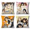 Аниме K-K-ON! Наволочка Чехол для подушки Мягкий Милый Наволочка для диванной подушки Для автомобиля Наволочка Полиэстер С молнией