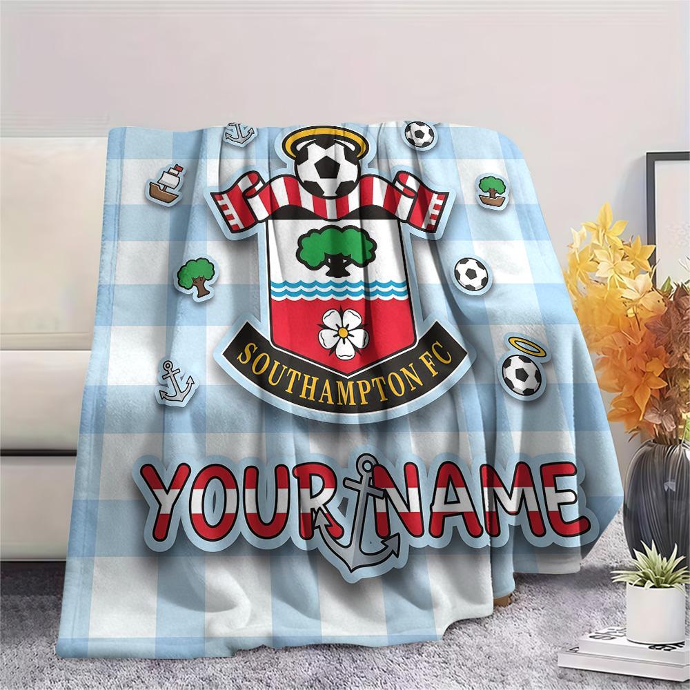 Custom Name Southampton Flannel Blanket, High quality Comfortable for All Seasons, Home Decor, Warmth and Comfort