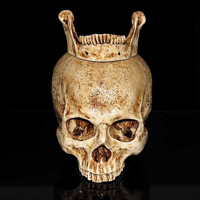 Реплика человеческого черепа из смолы, модель реалистичного скелета, ремесленный декор, в натуральную величину 1:1