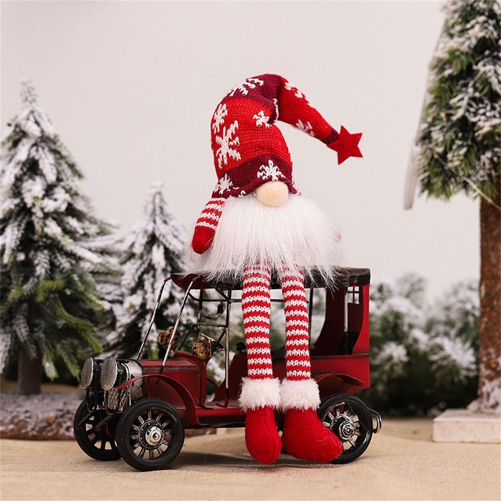 Festival Ornaments Decoration Celebration Gift Old Man Rudolph Glowing Elf Dwarf Goblin Lights Doll