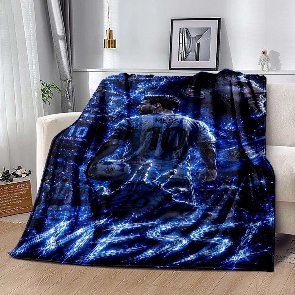 Lionel Messi Argentina Number Ten Blanket Comfortable Perfect For Bed Bedding Picnics Allseason Use Stylish Decor Best Holiday Gift For Friends Family