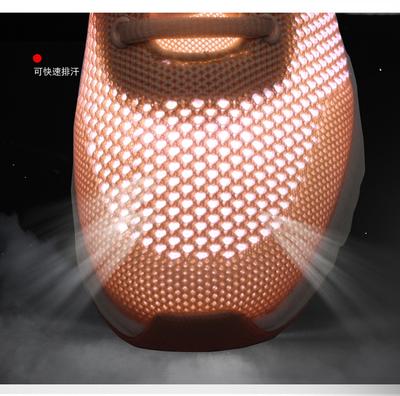 Летающие тканые дышащие туфли удобные универсальные на шнуровке полые с крупной сеткой повседневные спортивные туфли женские розовые