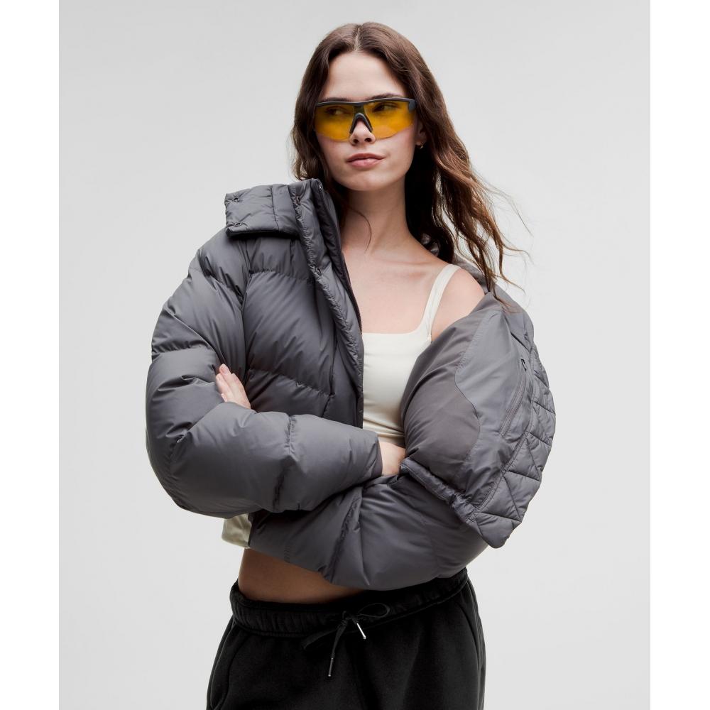 Lululemon Спортивные брюки-джоггеры оверсайз с завышенной талией, короткие, черные