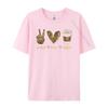 Leopard Peace Love Coffee Lovers Hippie Gifts Graphic Tee Shirt Men Clothing Aesthetic