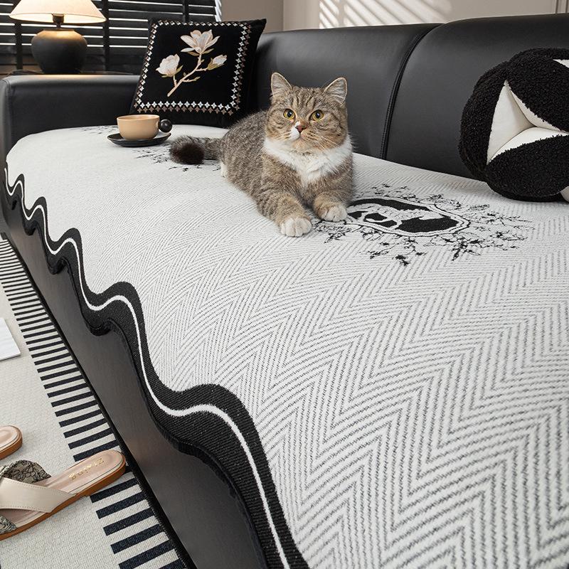 Chenier Sofa Cover, Universal In All Seasons, Non-Slip Sofa Seat Cushion, Simple And Modern 3-Meter-Long Straight Sofa Cushion