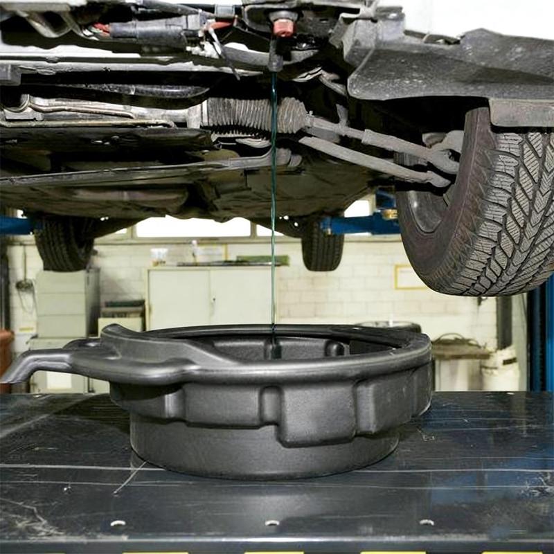8L/15L Oil Drain Pan Waste Engine Oil Collector Oil Drip Tray with 3 Handles Car Maintenance and Repairing Oil Collect Basin