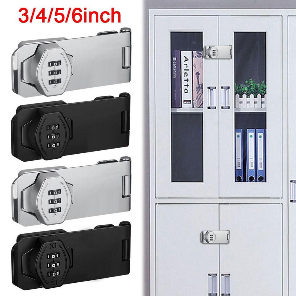 Zinc Alloy Combination Coded Lock 3 Digit Coded Window Stoppers New Cabinet Password Locks  Cabinet