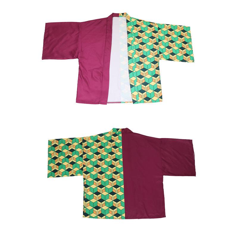 Плащ Хаори Истребитель демонов: Синобу, Тандзиро и Гию Плащ-пижама