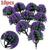 Artificial Model Trees Train Railroads Forest 10pcs Plastic Decoration