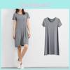 Женское летнее повседневное платье-сарафан с коротким рукавом, мини-платье-футболка из яркого модала