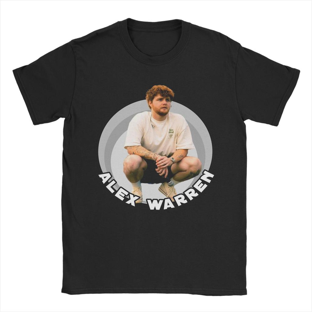 Mens TShirt Alex Warren Tour Vintage Cotton Tees Short Sleeve T Shirt Round Neck Clothes New Arrival